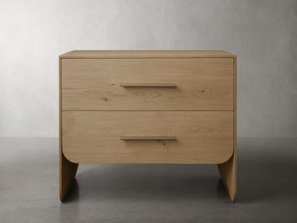 Felton Closed Nightstand in Honey